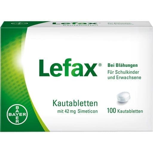 Simethicone, LEFAX chewable tablets - UKDorf 