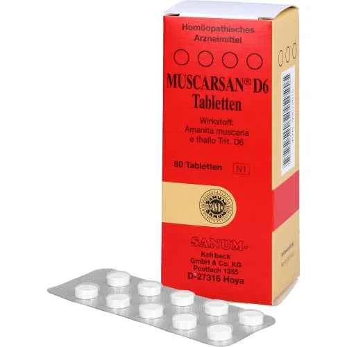 sleep disorders, anxiety, depression, and pain MUSCARSAN D 6 tablets