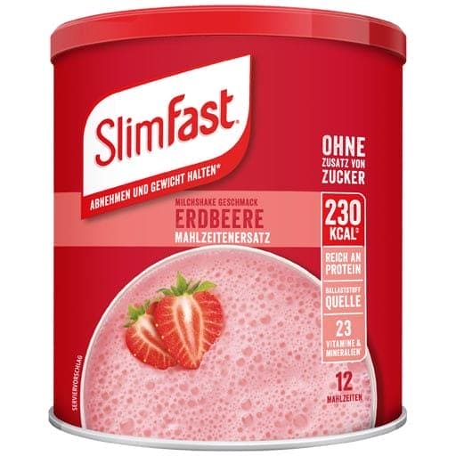 SLIM FAST, without added sugar, Powder Strawberry - UKDorf 