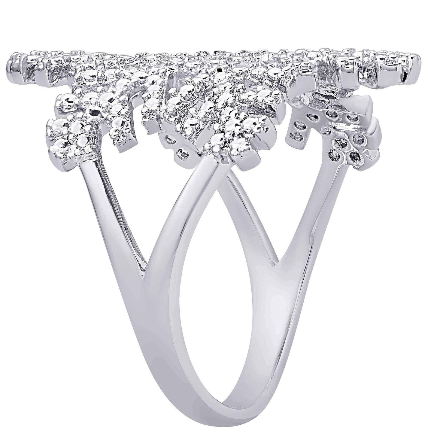 Snowflake diamond ring UK