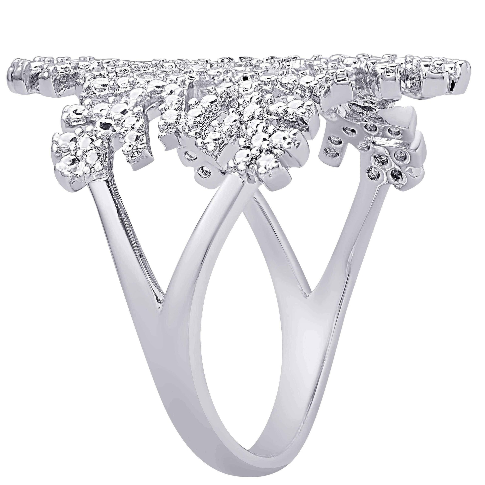 Snowflake diamond ring UK