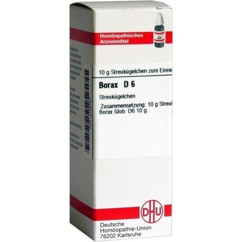 sodium tetraborate BORAX D 6 globules 10 g - 8