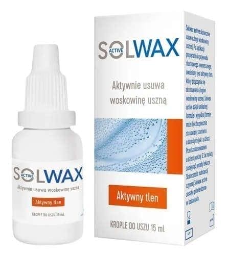 SOLWAX Active drops, wax from the epithelium, canal active oxygen UK