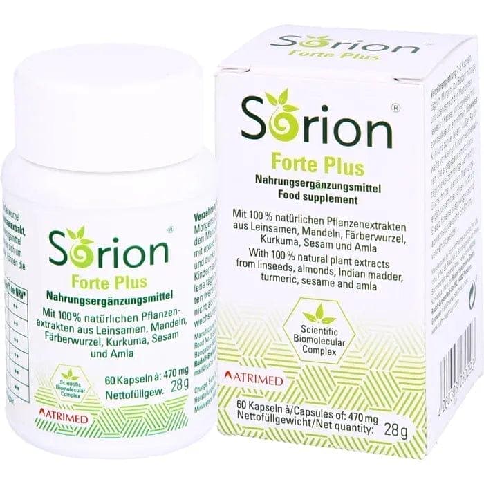 SORION forte plus, Ayurveda, flaxseed, almonds, dyer's root, turmeric, sesame, amla - UKDorf 