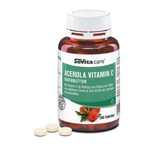 SOVITA CARE Acerola Vitamin C chewable tablets - UKDorf 
