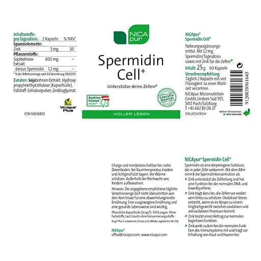 Spermidine Cell+ Capsules, spermidine supplement uk - UKDorf 