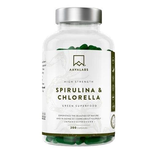 Spirulina & Chlorella complex, AAVALABS, vegan capsules - UKDorf 