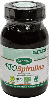 SPIRULINA ORGANIC tablets, Sanatur - UKDorf 