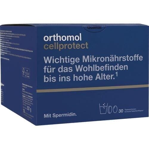 Stay young, micronutrients, spermidine supplement, ORTHOMOL Cellprotect - UKDorf 