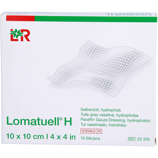 LOMATUELL H ointment tulle 10x10 cm sterile