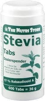 STEVIA, 97% rebaudioside A tabs in dispenser 600 pcs - UKDorf 