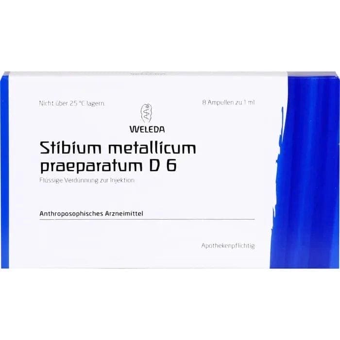 STIBIUM METALLICUM ampoules, bronchial asthma, cardiac arrhythmia - UKDorf 