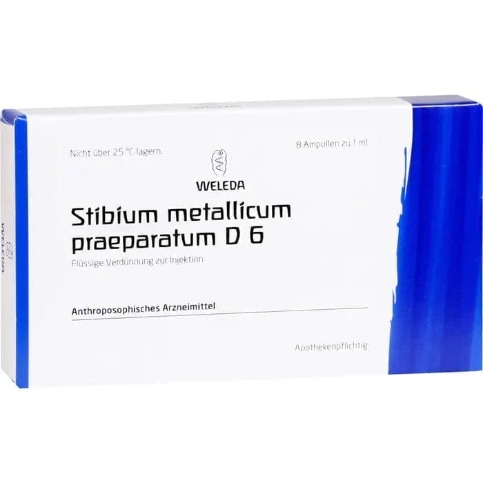 STIBIUM METALLICUM ampoules, bronchial asthma, cardiac arrhythmia - UKDorf 