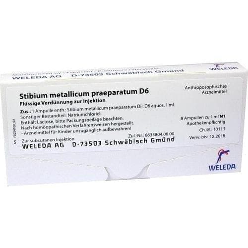 STIBIUM METALLICUM ampoules, bronchial asthma, cardiac arrhythmia - UKDorf 