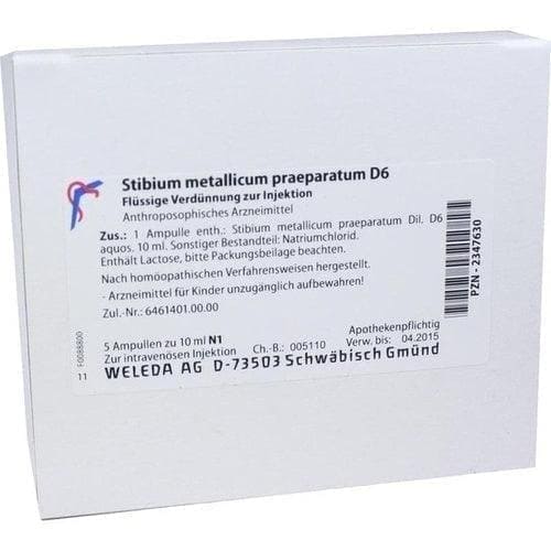 STIBIUM METALLICUM ampoules, bronchial asthma, cardiac arrhythmia - UKDorf 