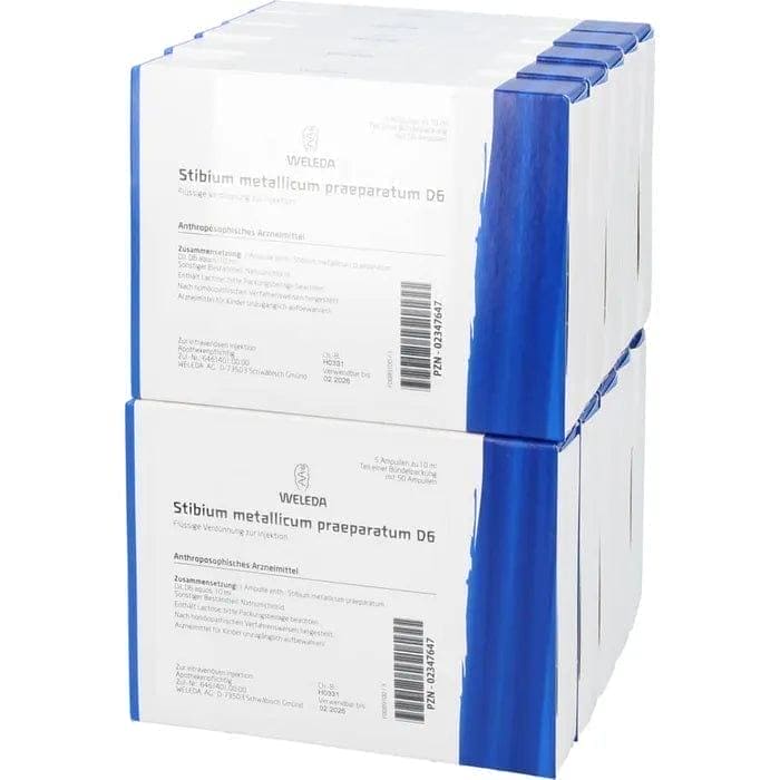 STIBIUM METALLICUM ampoules, bronchial asthma, cardiac arrhythmia - UKDorf 