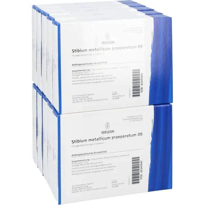 STIBIUM METALLICUM ampoules, bronchial asthma, cardiac arrhythmia - UKDorf 