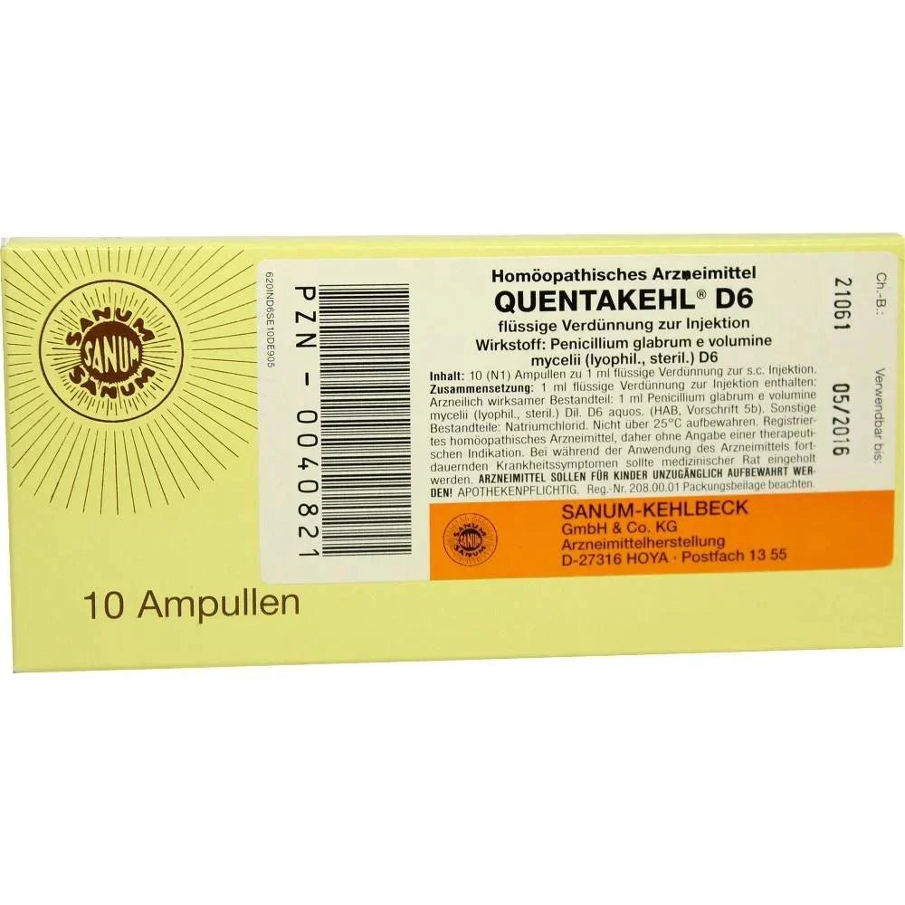 Strep throat, meningitis, syphilis, gonorrhea, QUENTAKEHL D 6 ampoules - UKDorf 