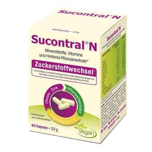 SUCONTRAL N capsules 60 pcs, Hintonia latiflora bark extract