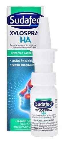 SUDAFED XyloSpray HA nasal spray, swelling of the nasal mucosa in acute