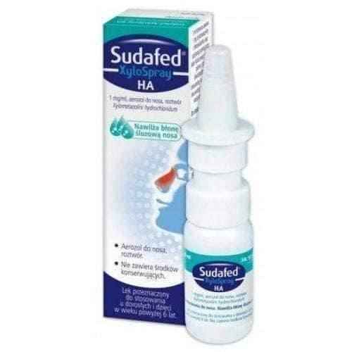 SUDAFED XyloSpray HA nasal spray, swelling of the nasal mucosa in acute