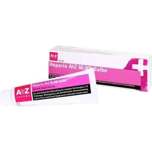 superficial thrombophlebitis HEPARIN ABZ 60,000 Ointment 100 g