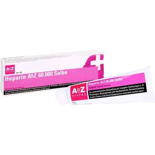 superficial thrombophlebitis HEPARIN ABZ 60,000 Ointment 100 g