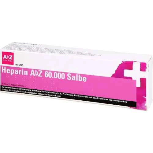 superficial thrombophlebitis HEPARIN ABZ 60,000 Ointment 100 g