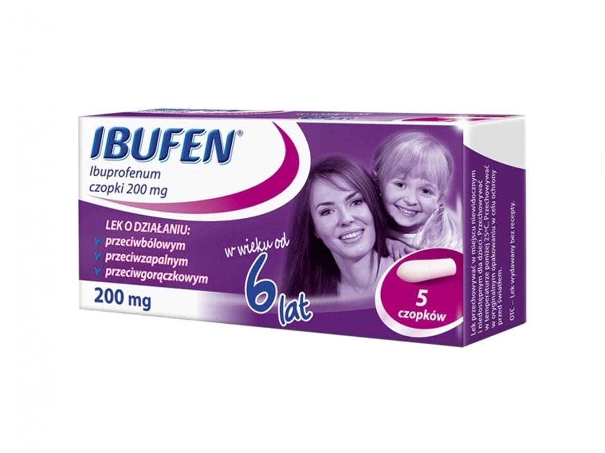 Suppository Ibufen, 5 suppositories - UKDorf 