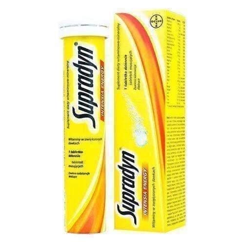 SUPRADYN Intensia Energy x 15 effervescent tablets essential vitamins and minerals UK