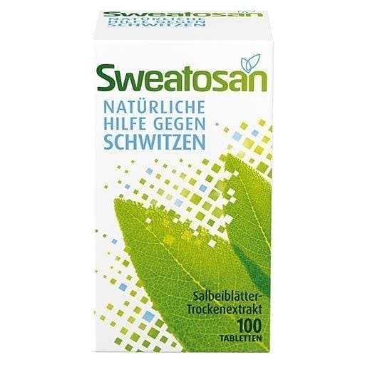 SWEATOSAN, increased sweating, triggered by nervousness or menopause UK