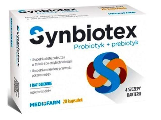 Synbiotex, Lactobacillus rhamnosus, Lactobacillus plantarum, Bifidobacterium animalis lactis - UKDorf 