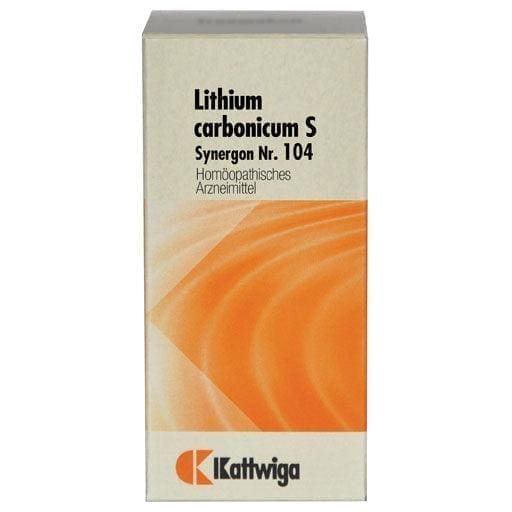 SYNERGON COMPLEX 104 Lithium carbonicum S Tablets - UKDorf 