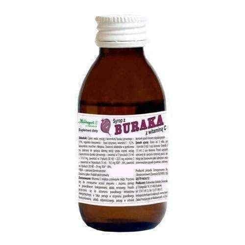 Syrup of beetroot with vitamin C 100ml, beet juice UK