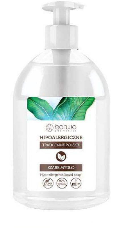 SZARE Mydło, BARWA Hypoallergenic gray liquid soap 500 ml - UKDorf 
