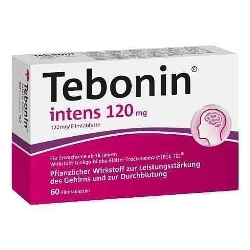 TEBONIN intens 120 mg film-coated tablets 60 pcs
