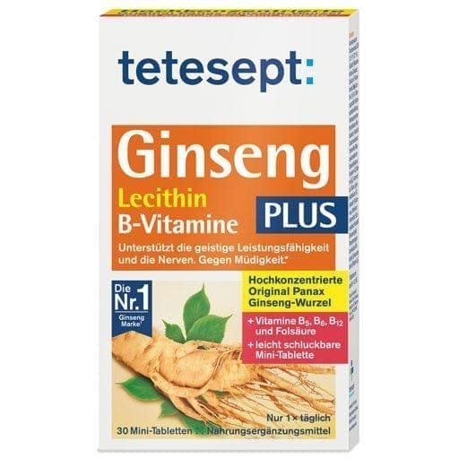 TETESEPT Ginseng 330 plus lecithin, B vitamins tablets - UKDorf 