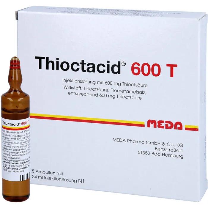THIOCTACID 600 T injection 5X24 ml diabetic nerve damage (Polyneuropathy) UK