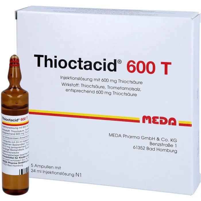 THIOCTACID 600 T injection 5X24 ml diabetic nerve damage (Polyneuropathy)