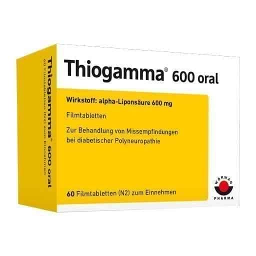 THIOGAMMA 600 oral film-coated tablets 60 pc UK