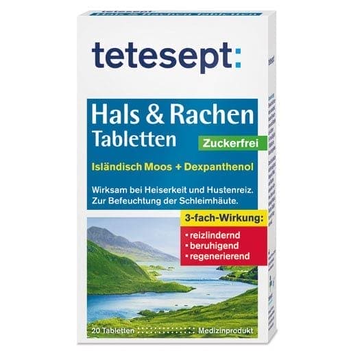 Throat, hoarseness and coughing Tablets sugar-free - UKDorf 