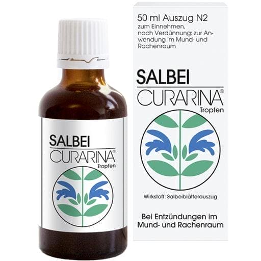 Throat inflammation cure, throat sweating, inflamed back of mouth, SAGE CURARINA drops - UKDorf 