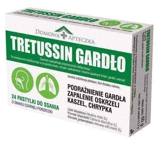 Throat lozenges TRETUSSIN THROAT x 24 lozenges UK