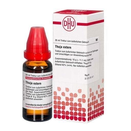 Thuja occidentalis EXTERNAL tincture UK