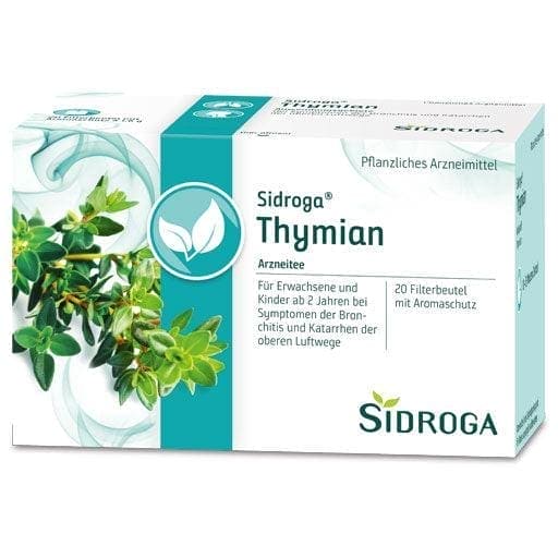 Thyme tea bags, SIDROGA, thyme tea sore throat - UKDorf 