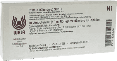 THYMUS GLANDULA ampoules, t lymphocytes production UK
