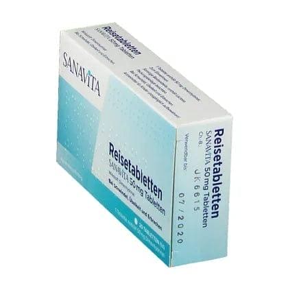 TRAVEL sickness TABLETS, dimenhydrinate, prevent, treat nausea, vomiting, antihistamine - UKDorf 