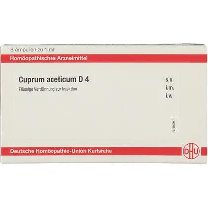 Treating skin leprosy and psoriasis, CUPRUM ACETICUM D 4 ampoules - UKDorf 