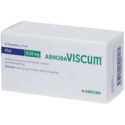 Tumor, treatment of tumor diseases, ABNOBAVISCUM Pini 0.02 mg ampoules - UKDorf 