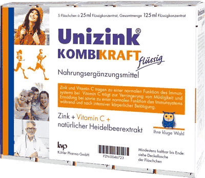 UNIZINK, zinc, vitamin C, blueberry extract combined power UK